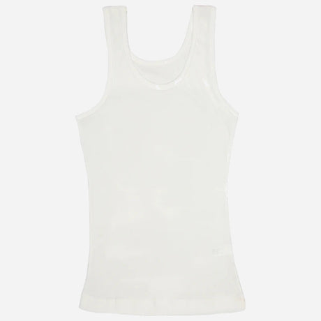 Girls Cotton Rib Vest Round Neck Sleeveless Pack of 4