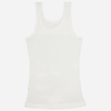 Girls Cotton Rib Vest Round Neck Sleeveless Pack of 4