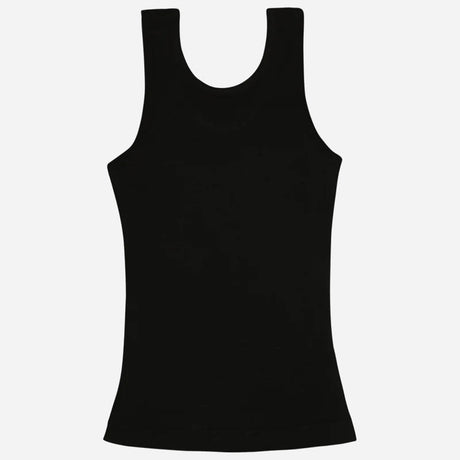 Girls Cotton Rib Vest Round Neck Sleeveless Pack of 4