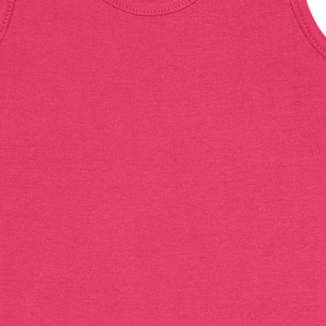 Girls Cotton Rib Vest Round Neck Sleeveless Pack of 6 - Bodycare
