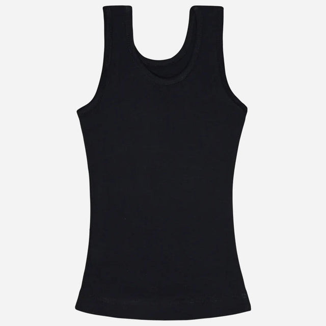 Girls Cotton Rib Vest Round Neck Sleeveless Pack of 6 - Bodycare