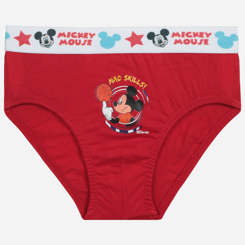 Boys Mickey & Friends Brief Top Elastic Pack of 3 - Bodycare