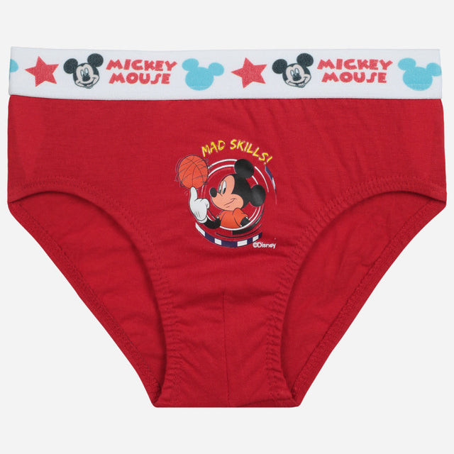 Boys Mickey & Friends Brief Top Elastic Pack of 3 - Bodycare