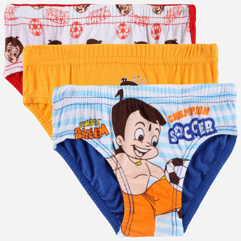 Bodycare Chhota Bheem Boys Brief Solid Pack Of