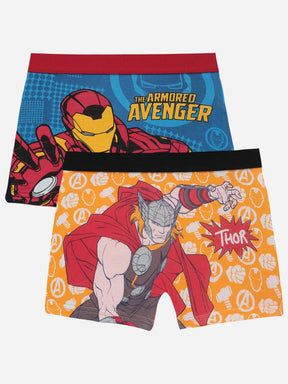 Boys Avengers Trunk Top Elastic Pack of 2 - Bodycare