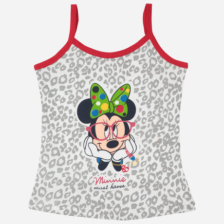 Bodycare Minnie & Friends Girls Cotton Vest Dori Neck Sleeveless Solid Pack Of 3