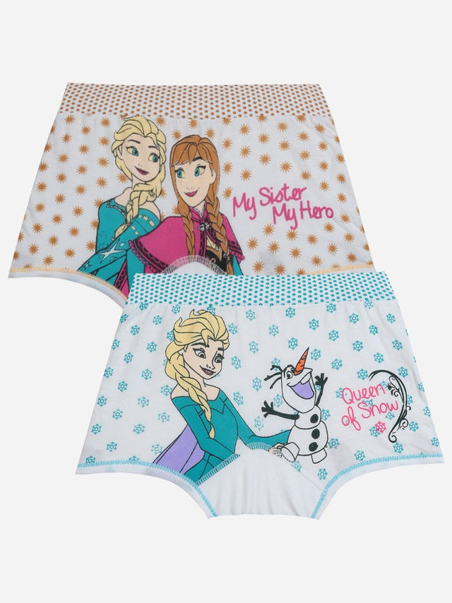 Girls Frozen Boyshorts Lycra Band Pack of 2 - Bodycare