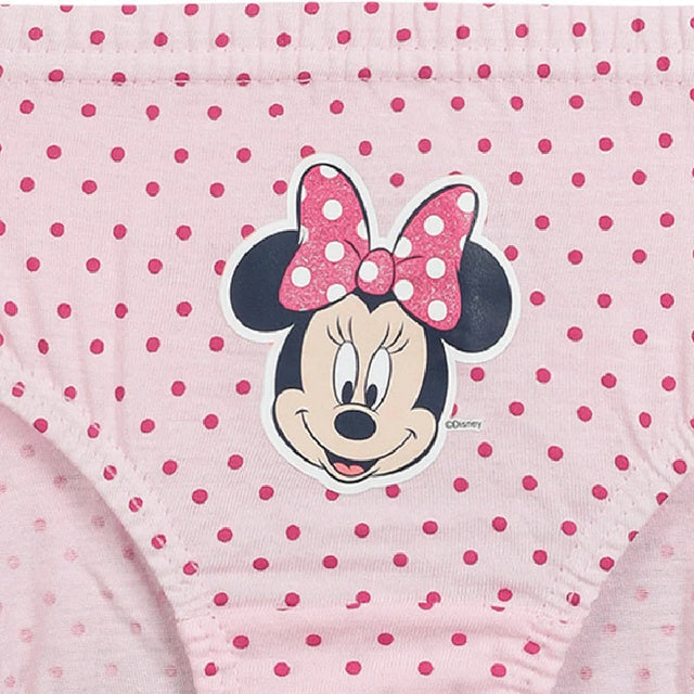 Girls Minnie & Friends 100% Cotton Panty Inner Elastic Pack of 3 - Bodycare