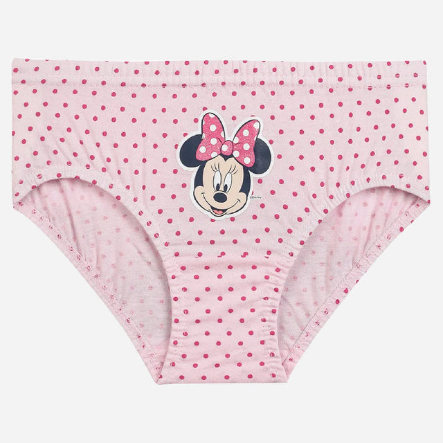 Girls Minnie & Friends 100% Cotton Panty Inner Elastic Pack of 3 - Bodycare