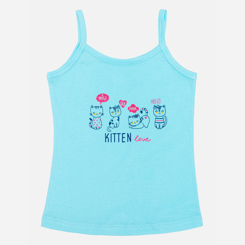 Girls Cotton Vest Round Neck Dori Neck Pack of 3 - Bodycare