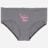 Girls’ striped underwear with Dream Big and butterfly print, comfortable kids innerwear.
