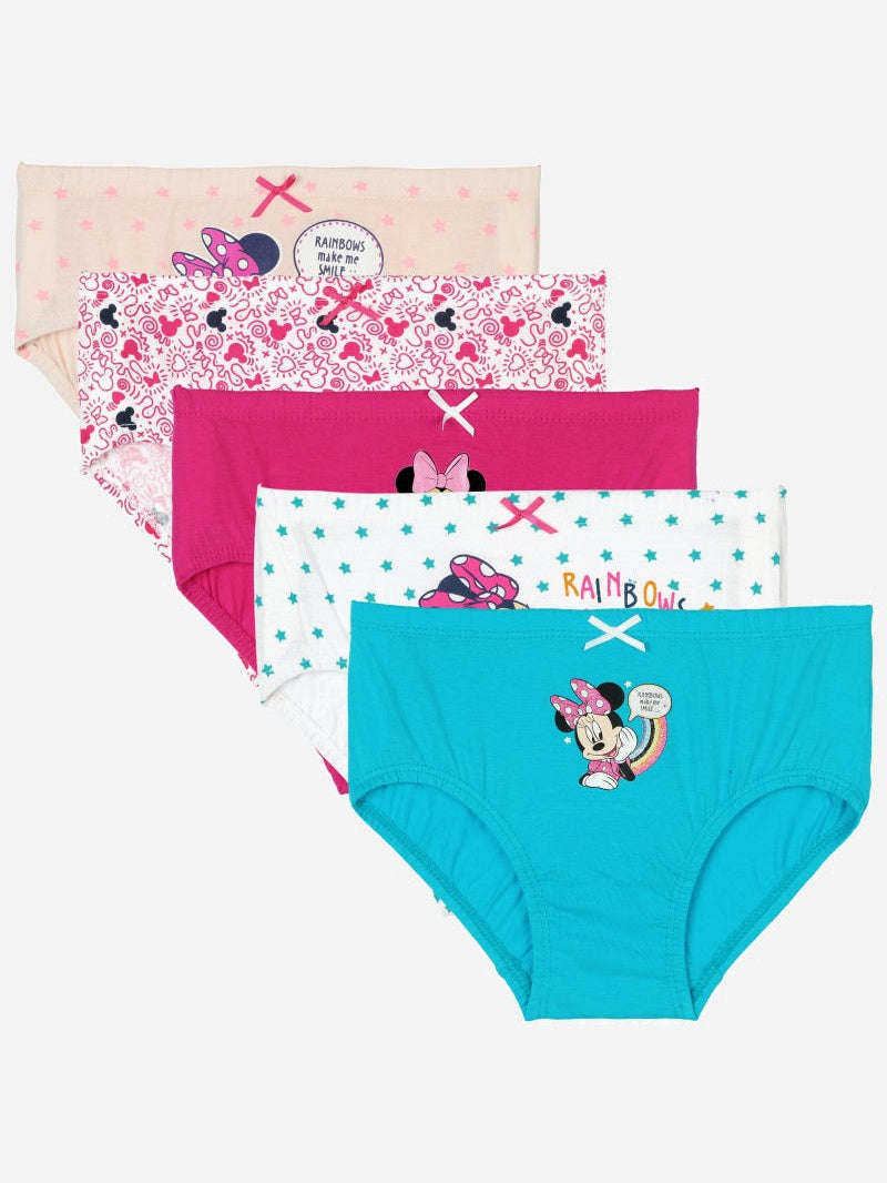 Bodycare Minnie & Friends Girls Panty Solid Pack Of 5