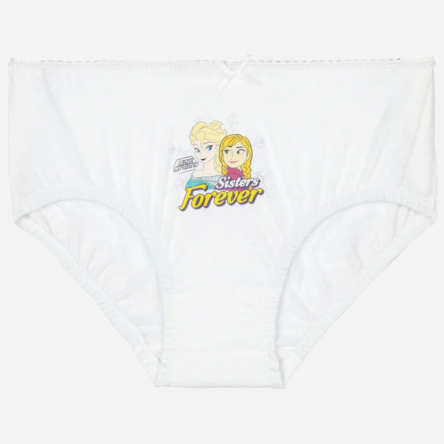 White girls underwear featuring cartoon sisters and 'Sisters Forever' text, kids innerwear