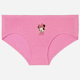 Pink girls' underwear with cartoon character print and comfortable cotton fabric