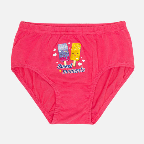 Girls Cotton Panty Inner Elastic Pack of 4