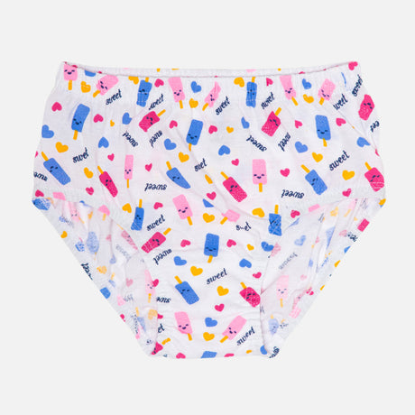 Girls Cotton Panty Inner Elastic Pack of 4