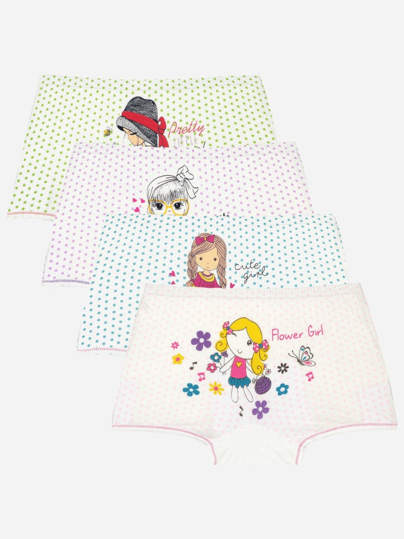 Bodycare Girls Boyshorts Solid Pack Of 4