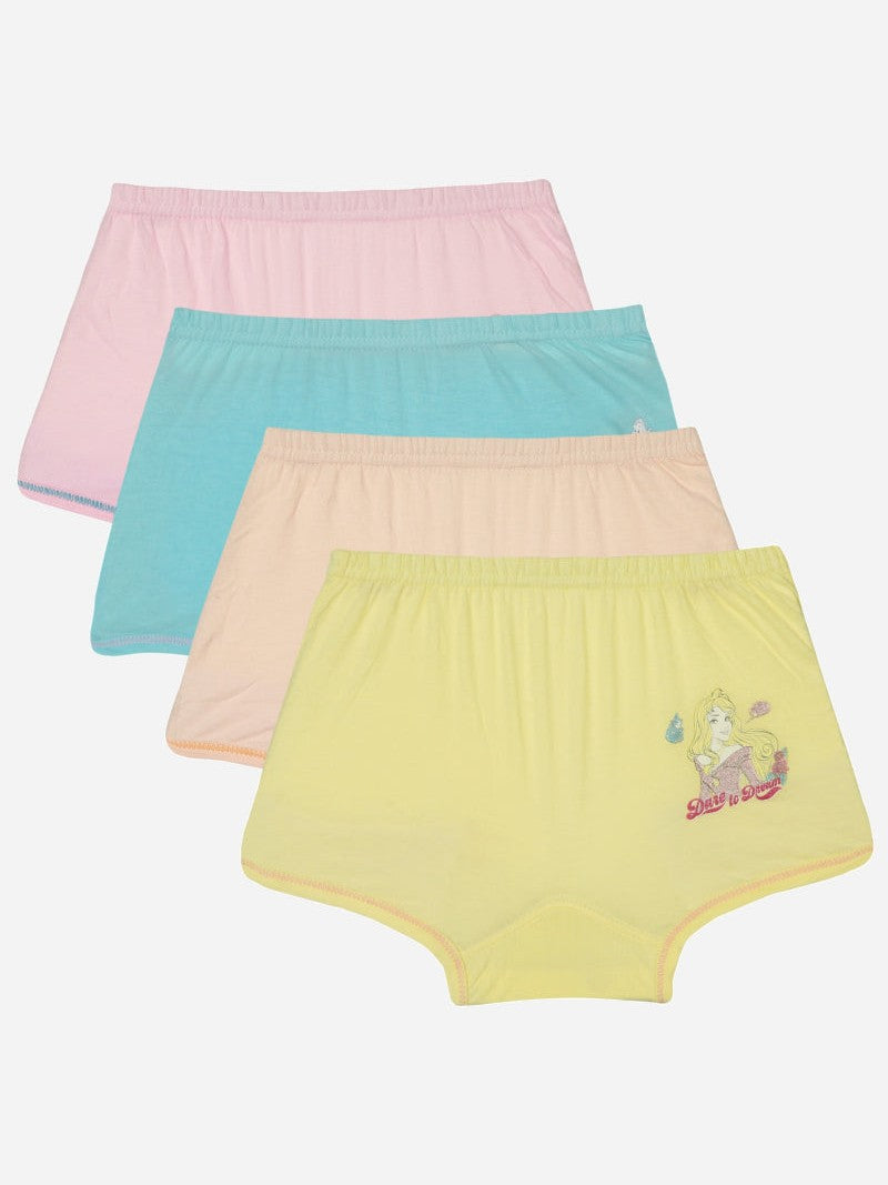 Bodycare Princess Girls Boyshorts Solid Pack Of 4