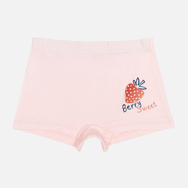 Girls 100% Cotton Boyshorts Inner Elastic Pack of 3 - Bodycare