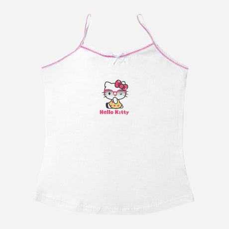 Bodycare Girls Hello Kitty Solid Vest Pack Of 3