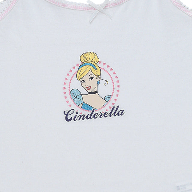 Girls Princess Vest Sleeveless Pack of 3 - Bodycare