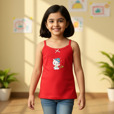 Girls Vest Sleeveless Pack of 3