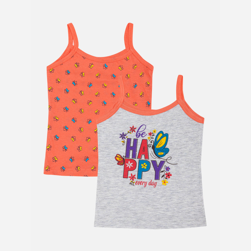 Bodycare Girls Vest Dori Neck Regular Fir 100% Cotton