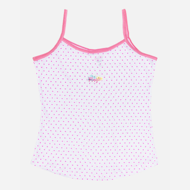 Girls 100% Cotton Vest Round Neck Dori Neck Pack of 2 - Bodycare