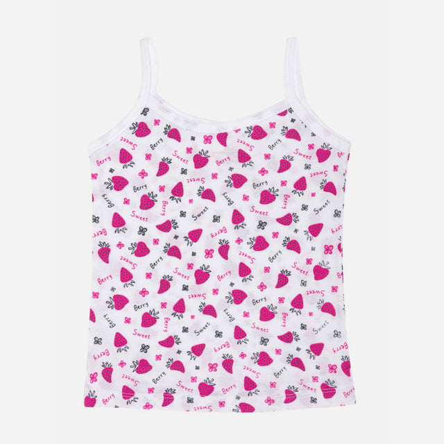 Girls 100% Cotton Vest Round Neck Dori Neck Pack of 2 - Bodycare