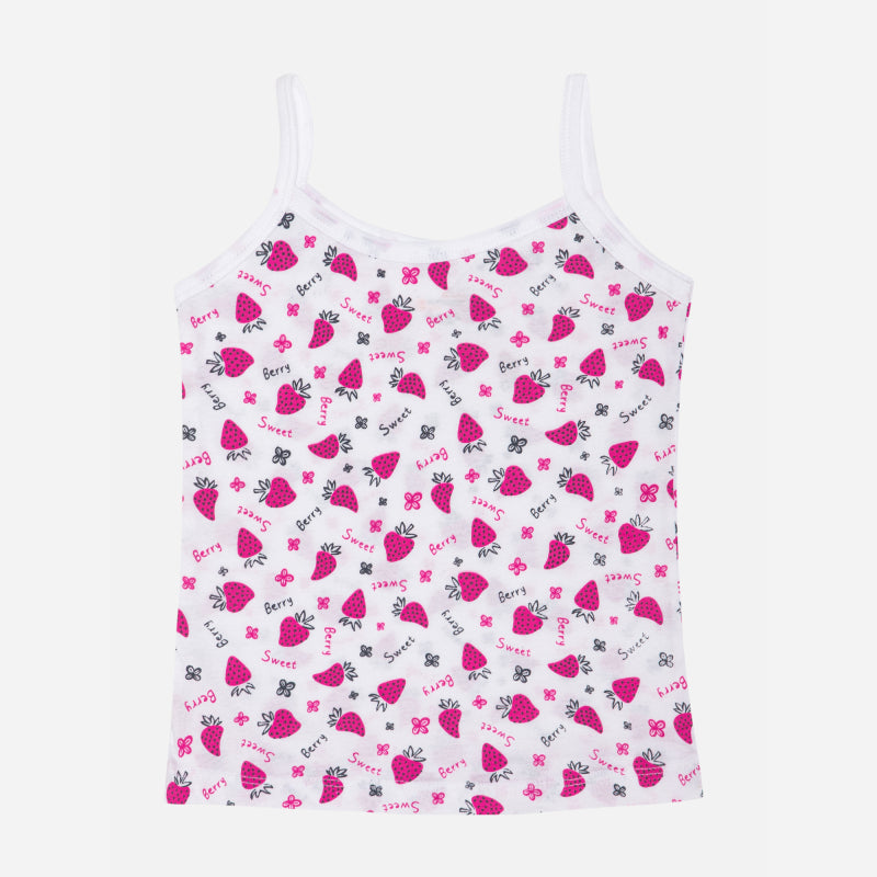 Girls 100% Cotton Vest Round Neck Dori Neck Pack of 2 - Bodycare