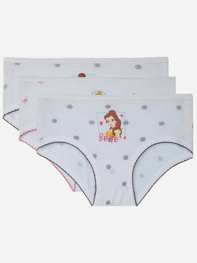 Girls Princess 100% Cotton Panty Pack of 3 - Bodycare