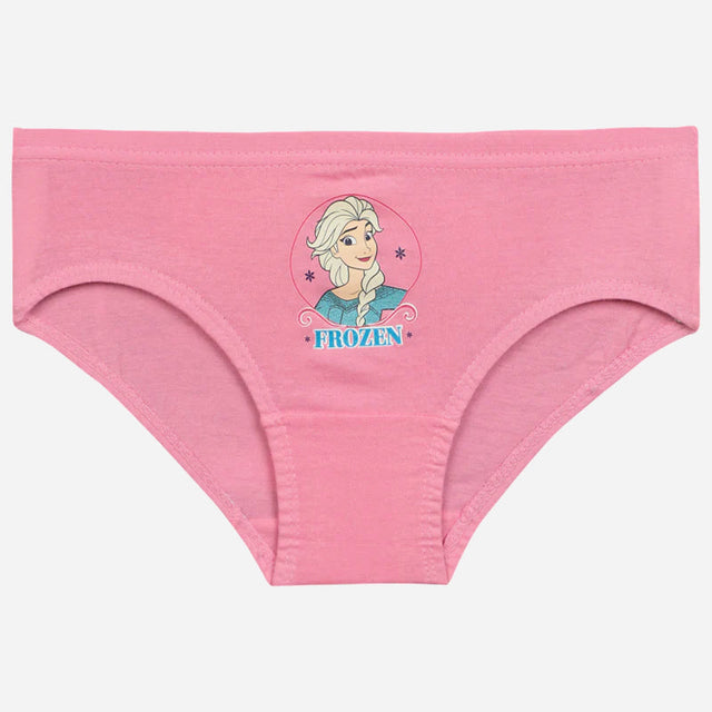 Pink girls' underwear with Frozen Elsa character print, kids innerwear apparel