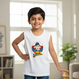 Bodycare Justice League Boys Vest Round Neck Sleeveless Solid Pack Of 3