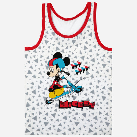 Bodycare Mickey & Friends Boys Vest Round Neck Sleeveless Solid Pack Of 3