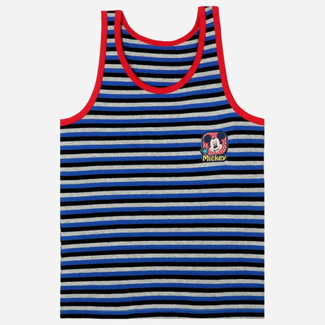 Bodycare Mickey & Friends Boys Vest Round Neck Sleeveless Solid Pack Of 3