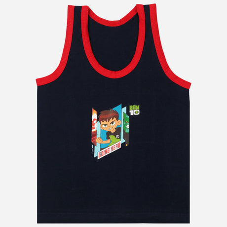 Bodycare Benten Boys Vest Round Neck Sleeveless Solid Pack Of 3