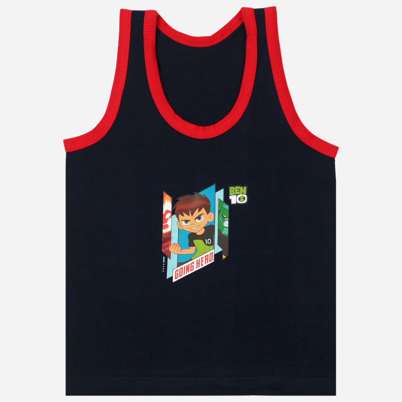 Bodycare Benten Boys Vest Round Neck Sleeveless Solid Pack Of 3