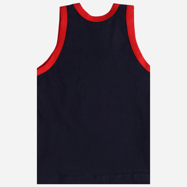 Boys Benten Innerwear Vest 100% Cotton Skin Friendly Lightweight Round Neck Sleeveless for Everyday Comfort - Pack of 3