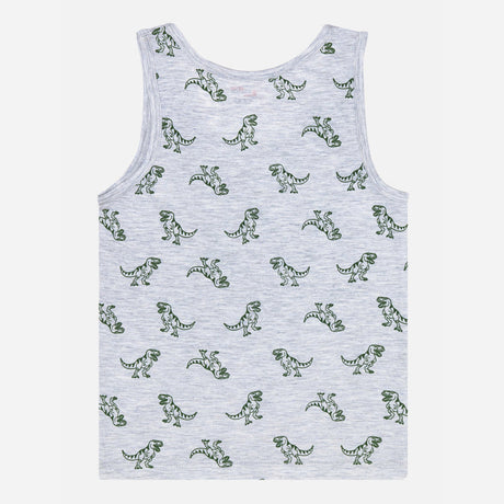 Boys 100% Cotton Vest Round Neck Regular Fit Pack of 2