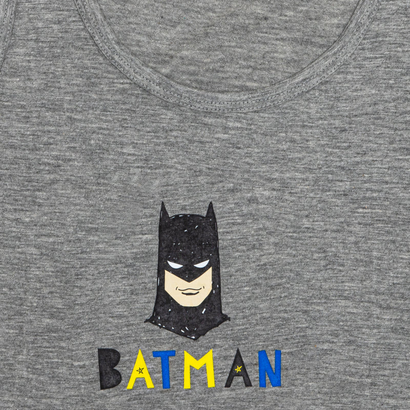 Boys Justice League 100% Cotton Vest Round Neck Regular Fit Pack of 2 - Bodycare