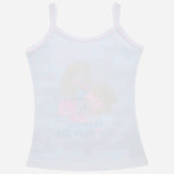 Bodycare Princess Girls Cotton Vest Dori Neck Sleeveless Solid Pack Of 6