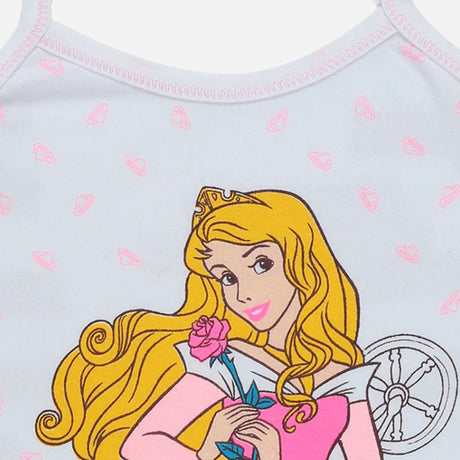 Bodycare Princess Girls Cotton Vest Dori Neck Sleeveless Solid Pack Of 6