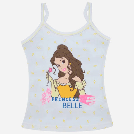 Bodycare Princess Girls Cotton Vest Dori Neck Sleeveless Solid Pack Of 6