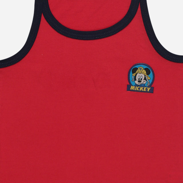 Boys Vest Round Neck Sleeveless Pack of 4 - Bodycare