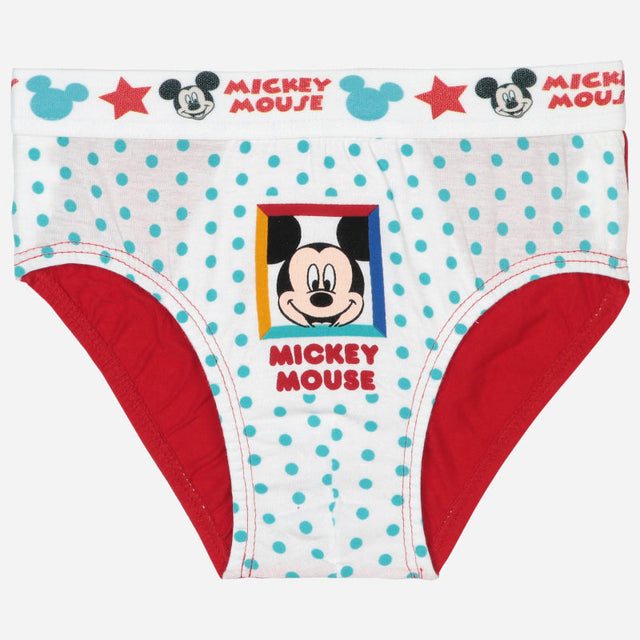 Boys Mickey & Friends Brief Top Elastic Pack of 4 - Bodycare