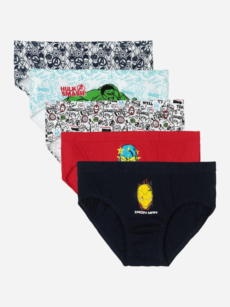 Boys Avengers Brief Inner Elastic Pack of 5