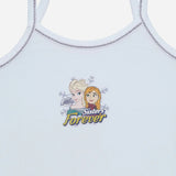 Bodycare Frozen Girls Cotton Vest Dori Neck Sleeveless Solid Pack Of 4