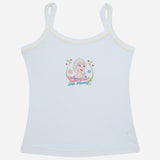 Bodycare Frozen Girls Cotton Vest Dori Neck Sleeveless Solid Pack Of 4