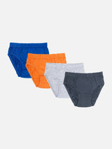 Bodycare Boys Brief for all day comfort stretchable Assorted Pack Of 4