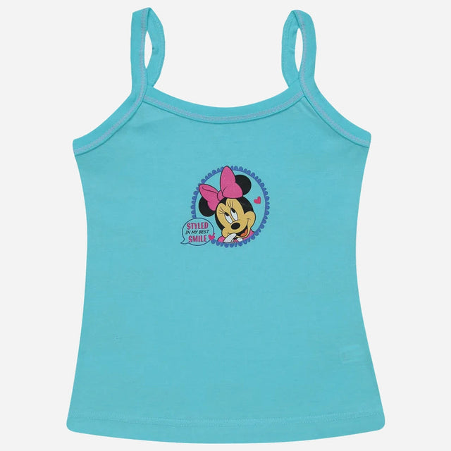 Girls Minnie & Friends Vest Dori Neck Sleeveless Pack of 4 - Bodycare